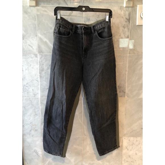 SOLD💚Alexander Wang Ride Clash Denim Jeans Sweats - Picture 5 of 11